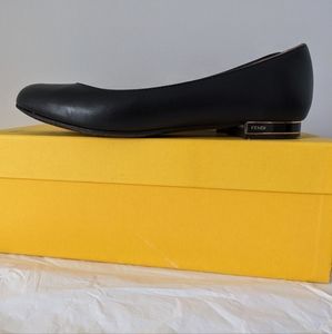 Fendi leather flats